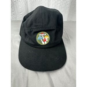 Dravus‎ Catch Black Canvas 5 Panel Strapback Hat